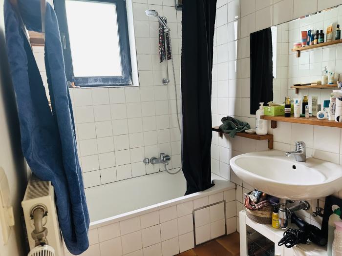 La salle de bain.