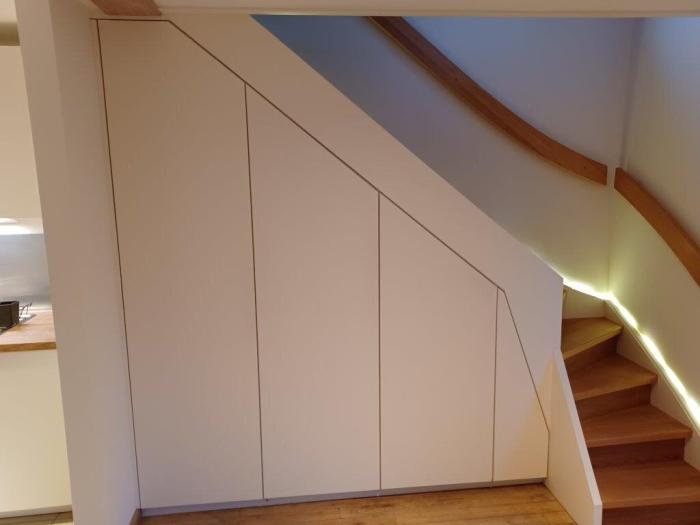placard sous escalier