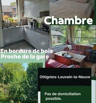 学生宿舍 18 m² 在 Louvain-La-Neuve Ottignies